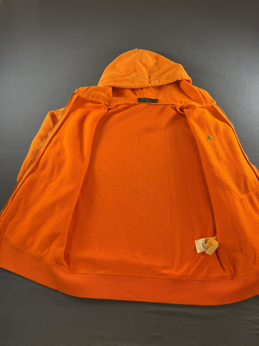 Polo Ralph Lauren hoodie oranje maat S full zip