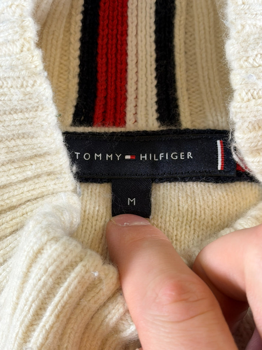 Tommy Hilfiger trui grijs heren maat M sweater pullover gebreid