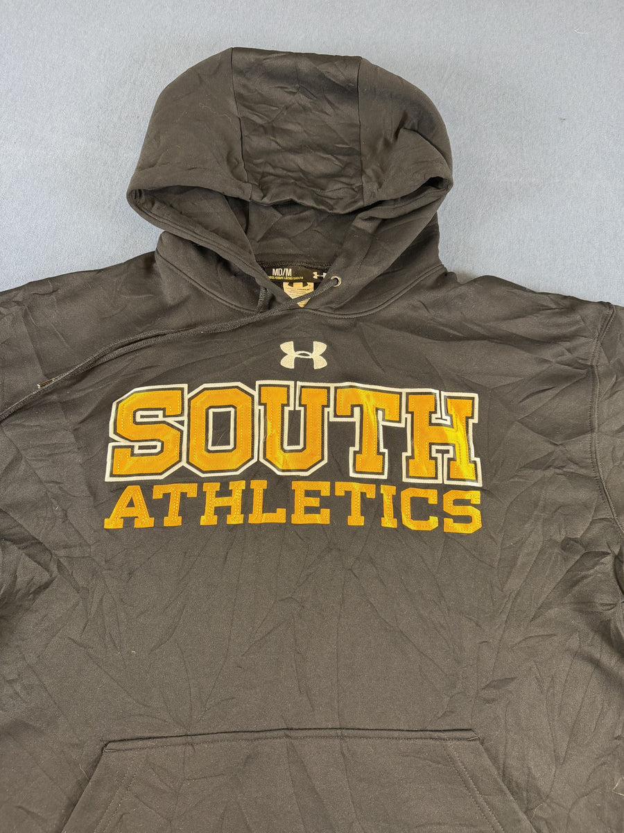 Zwart Under Armour sweater (hoodie/fleecevest), heren maat M, oversized silhouet