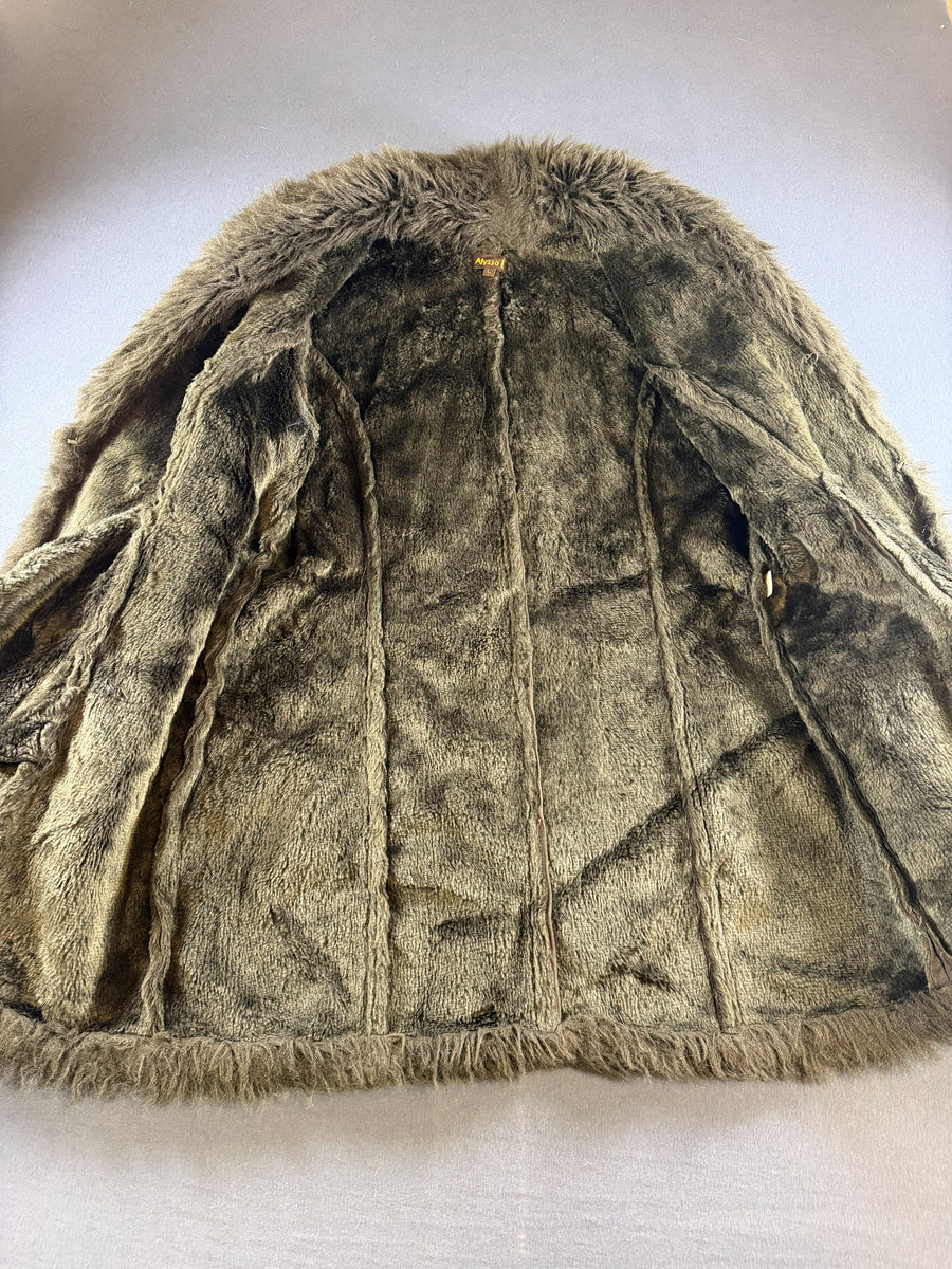 Vintage Dressing Afghaanse jas zwart dames maat L