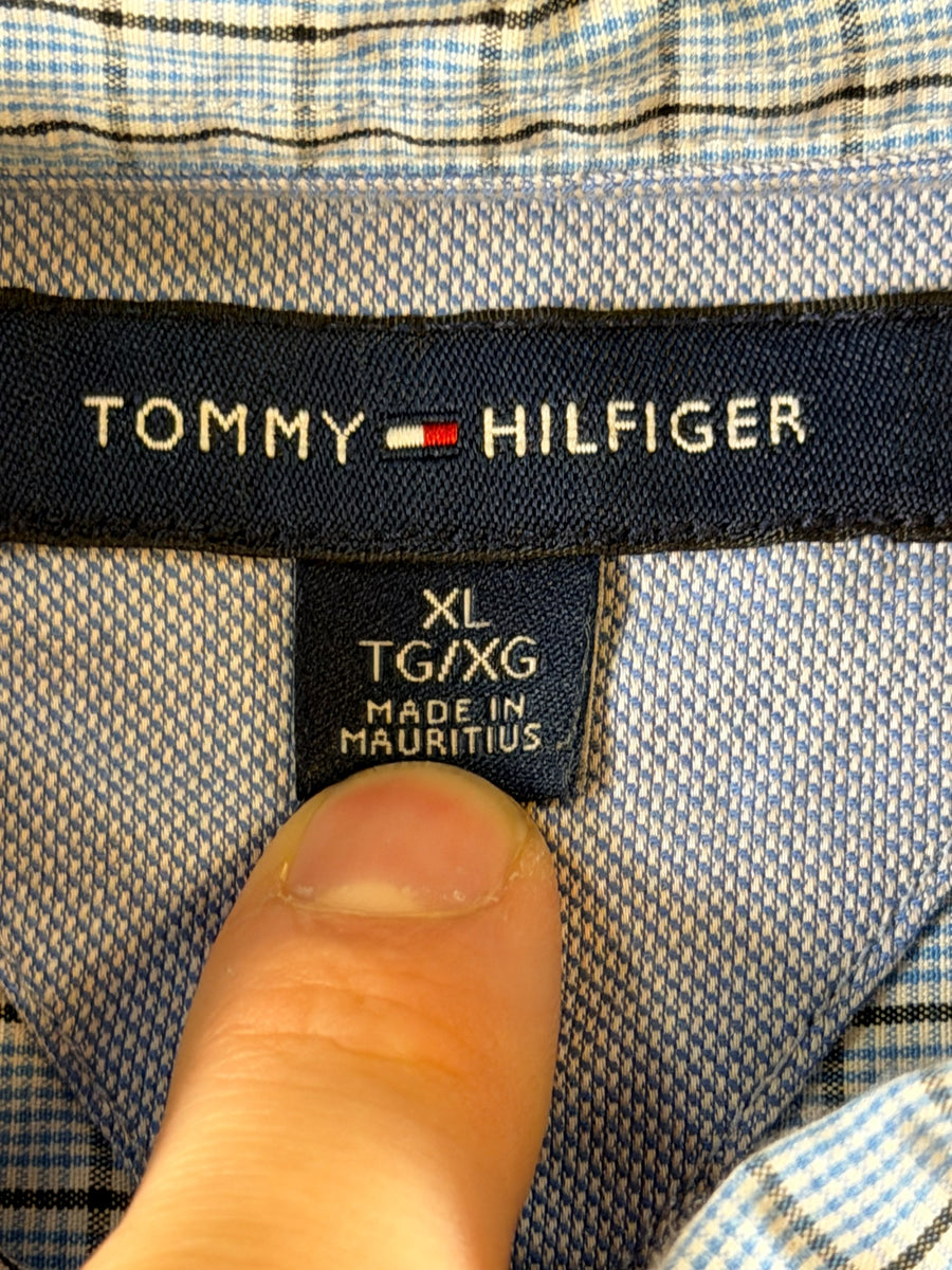 Tommy Hilfiger Blouse blauw geruit