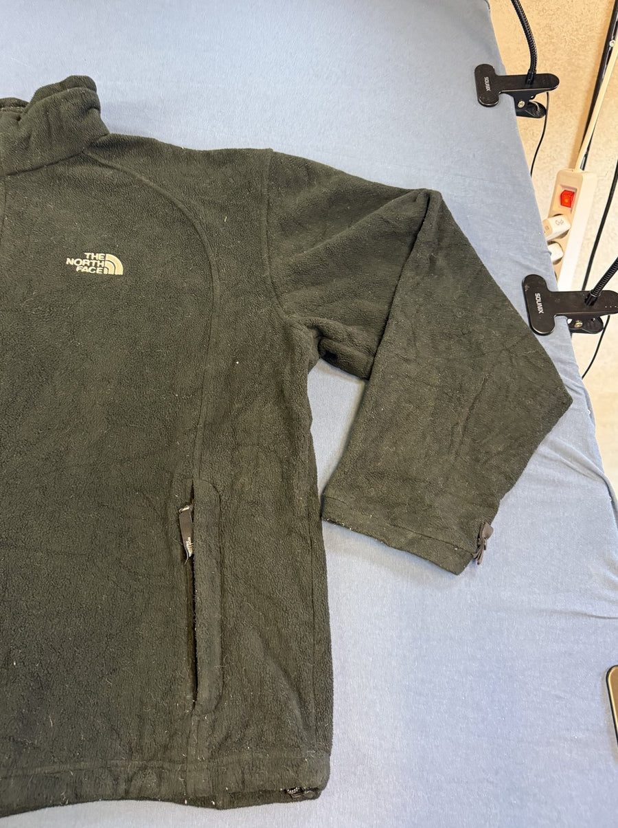 Zwart fleecevest (fleecetrui) van The North Face met doorlopende rits