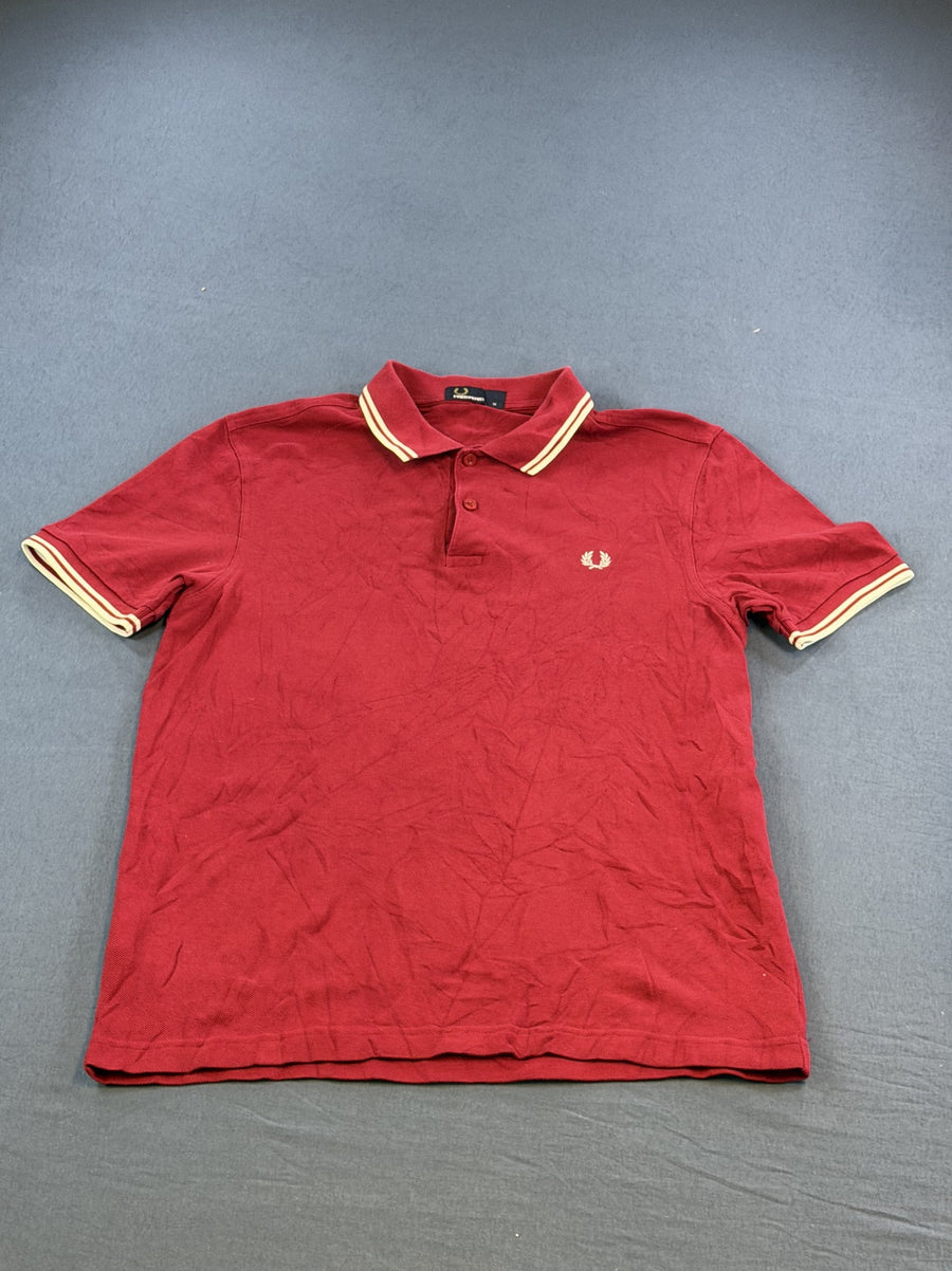 rood Fred Perry maat M (polo / poloshirt) - twin tipped pique