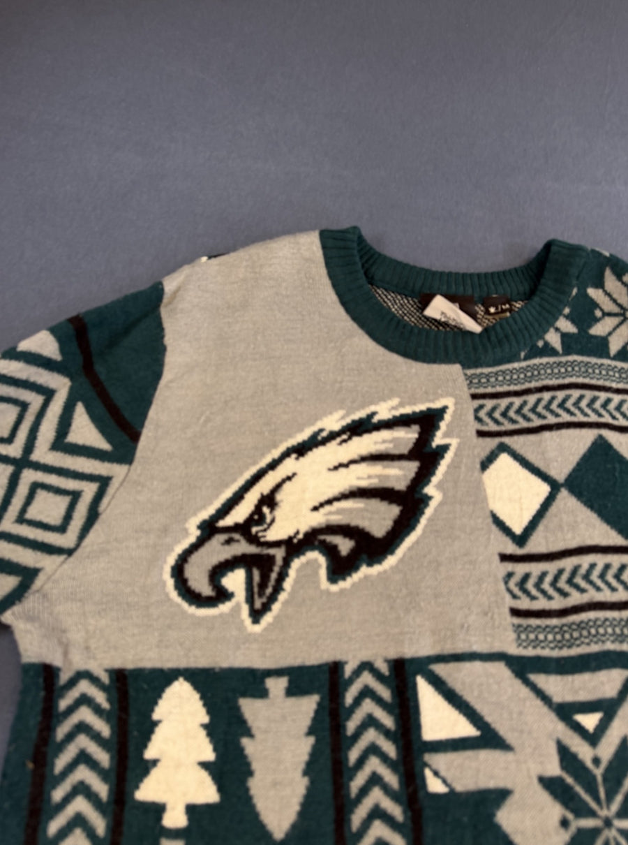 Groene Philadelphia Eagles kersttrui van NFL - heren maat M (christmas sweater / foute kersttrui)
