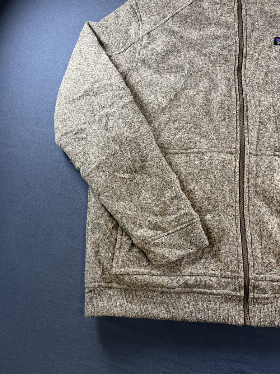 Patagonia jas grijs gemêleerd heren maat L fleecevest fleecejack