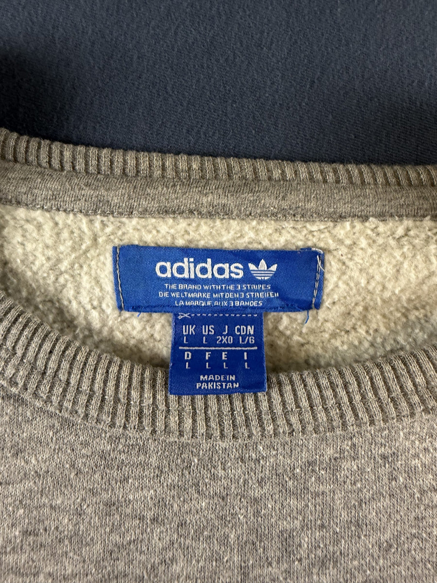 adidas sweater grijs maat L Trefoil