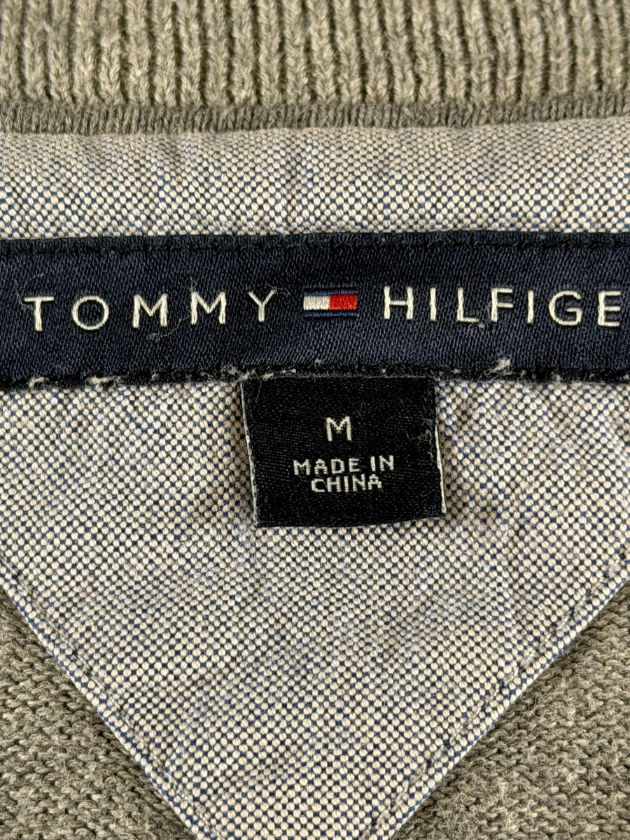 Tommy Hilfiger trui grijs heren maat M sweater pullover gebreid