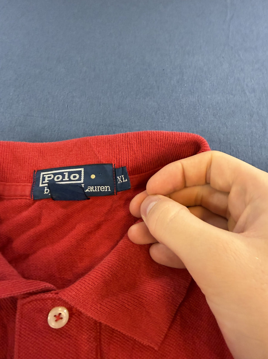 Polo Ralph Lauren polo in rood (poloshirt / piqué top), maat XL