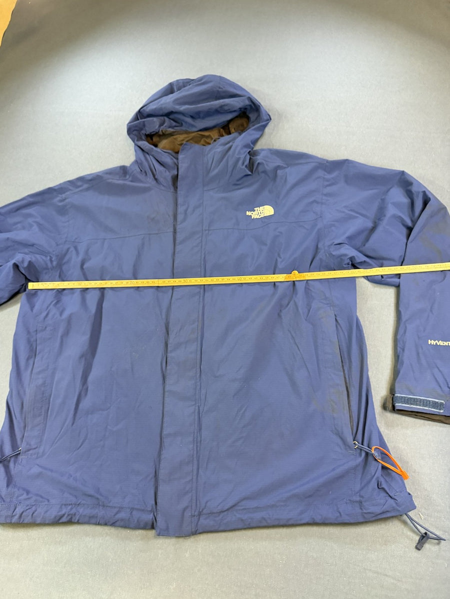 Blauwe The North Face shelljas (regenjas / windjack), maat XL