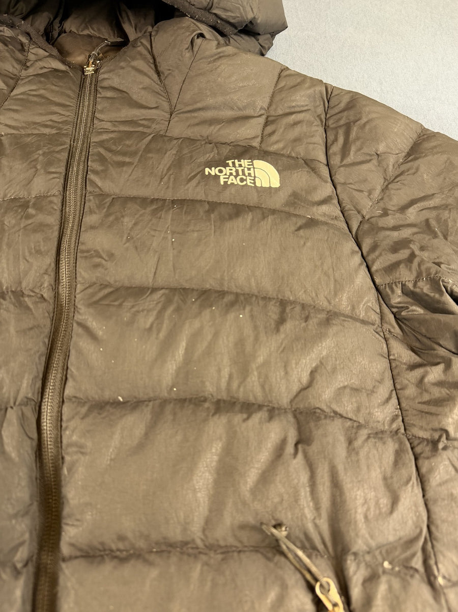 Zwarte The North Face winterjas (gewatteerde donsjas / puffer) met capuchon – maat S