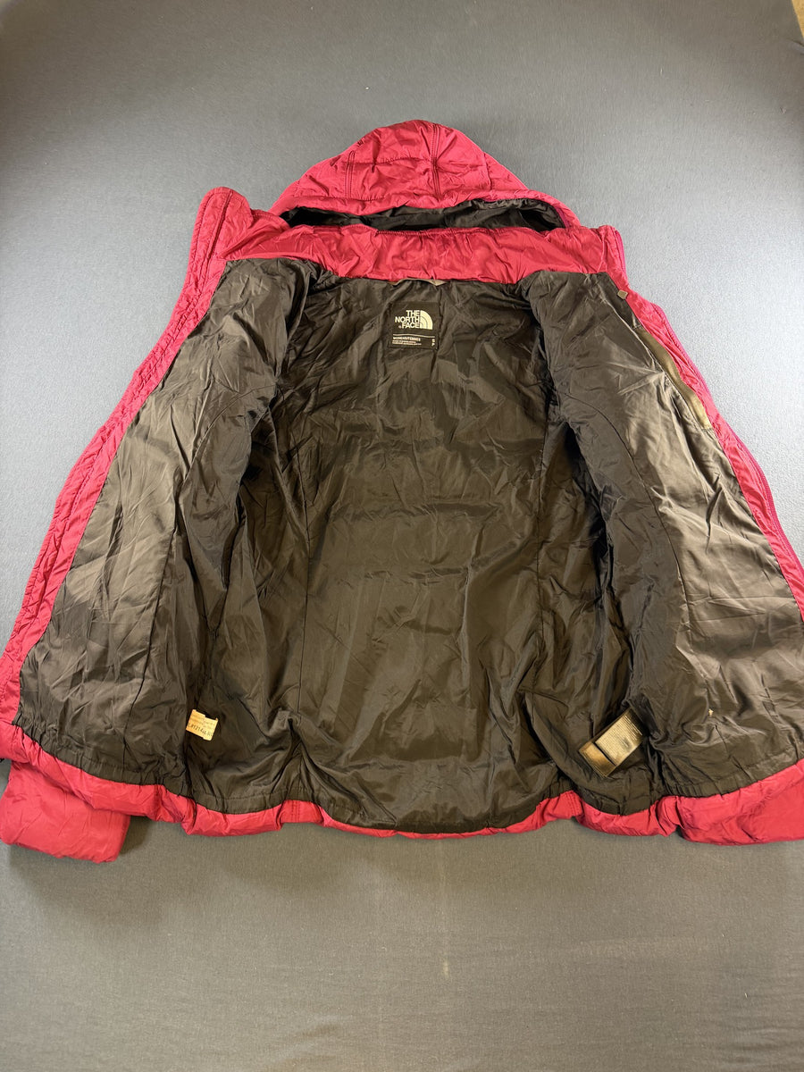The North Face pufferjas roze maat S capuchon