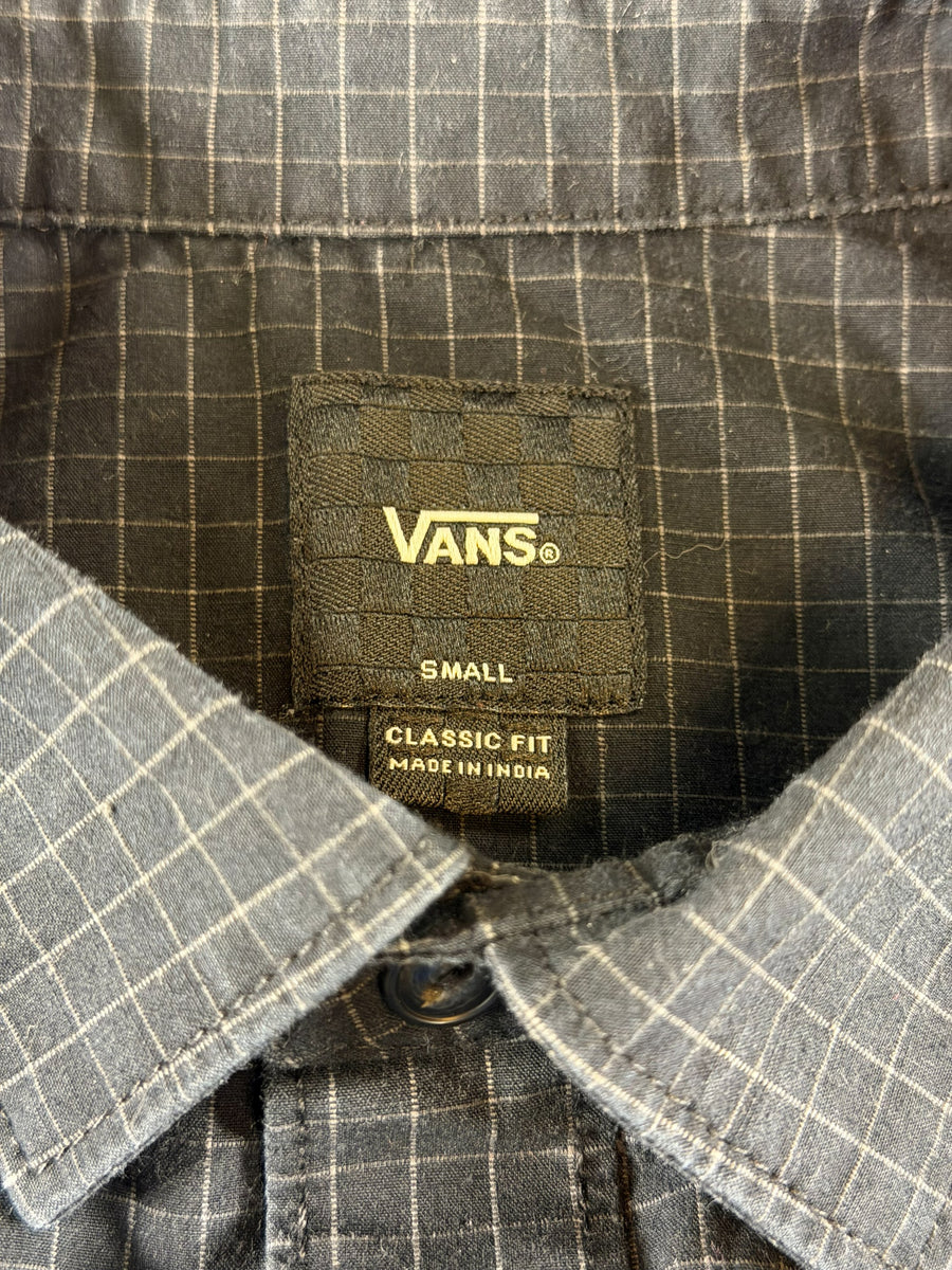 Vans Blouse zwart geruit