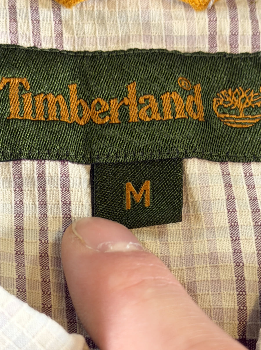 Beige Timberland ruitblouse, maat M (houthakkershemd / flanelshirt) katoen