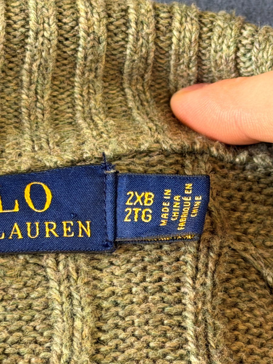 Polo Ralph Lauren trui groen heren maat XXL sweater pullover gebreid