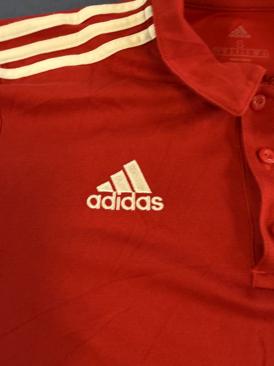 Grijze adidas Arsenal piqué-top, maat S (polo / sportshirt met 3-stripes)