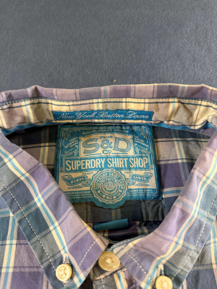Superdry Blouse grijs geruit