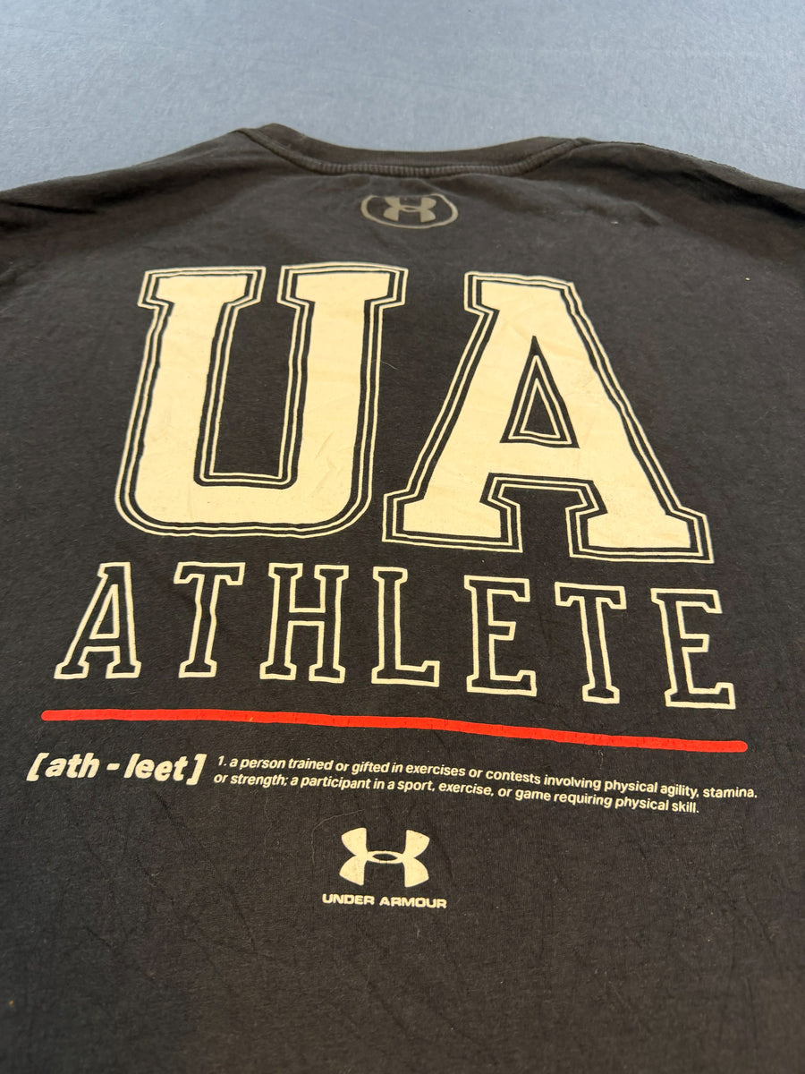 Under Armour Sportshirt zwart print HeatGear
