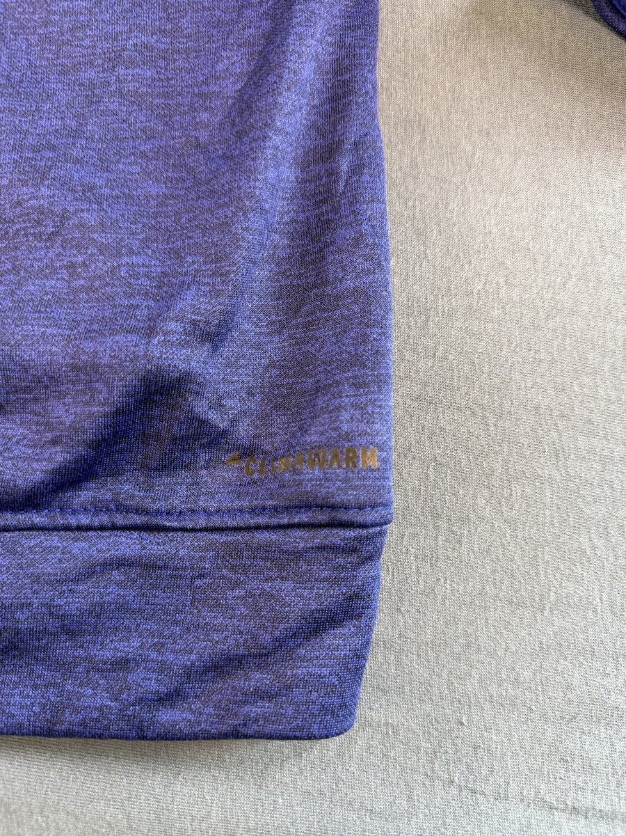Blauwe adidas trui (sweatshirt/pullover) met logo - maat L