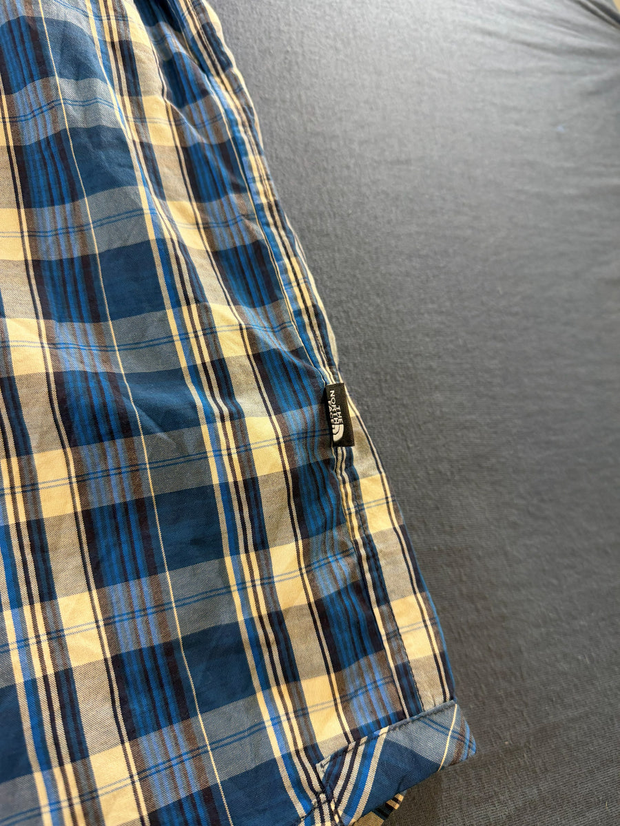 The North Face blouse blauw geruit heren maat S overhemd flanel check shirt houthakkershemd geblokt
