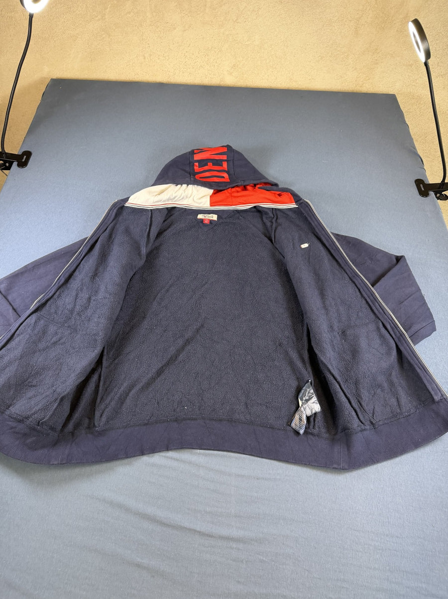 Navyblauw Tommy Hilfiger ritsvest (hoodie / capuchontrui) heren maat L