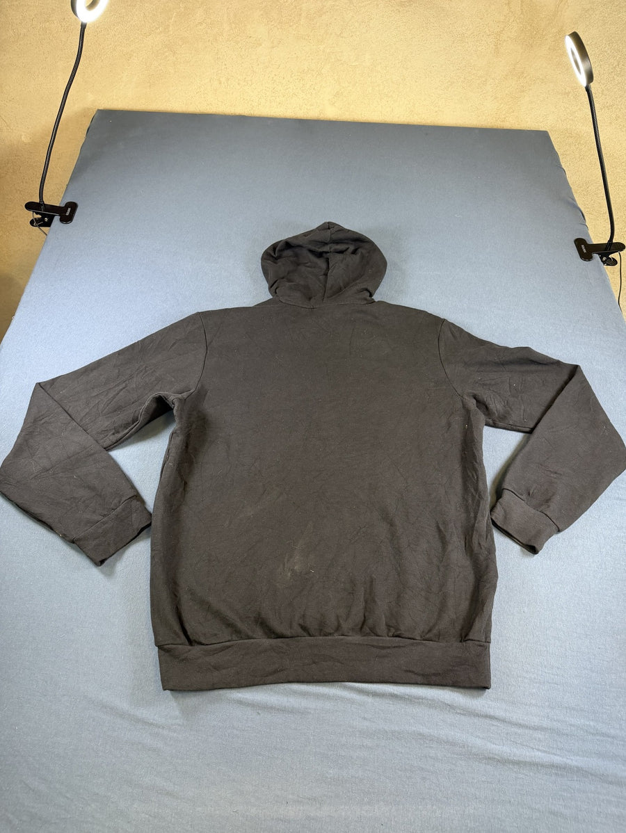 Zwart Adidas hoodie met logo, maat M (trui met capuchon)