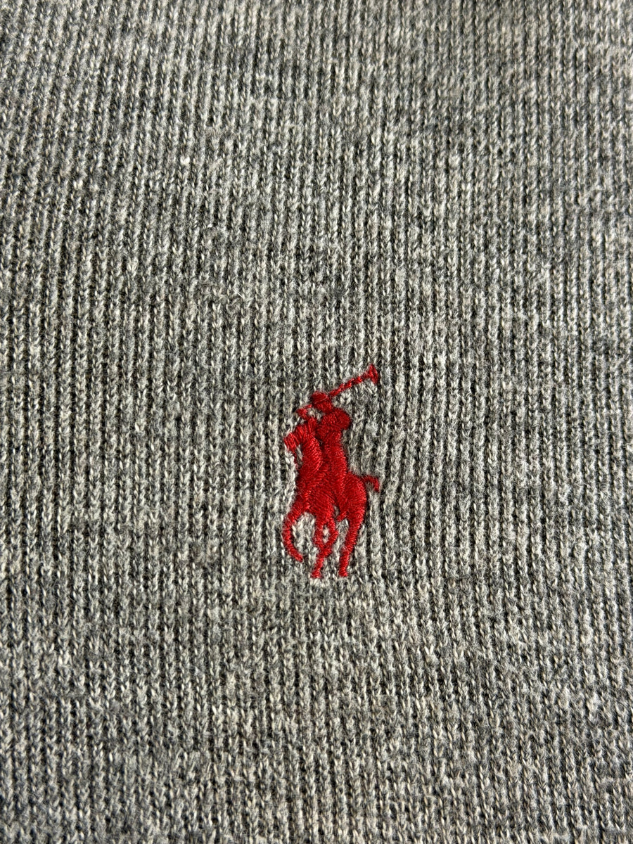 Polo Ralph Lauren trui grijs heren maat M katoen sweater pullover gebreid