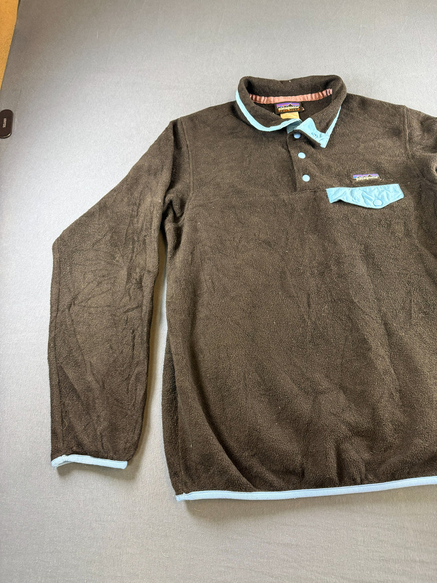Patagonia Synchilla Snap-T trui zwart heren maat m sweater sweatshirt pullover hoodie