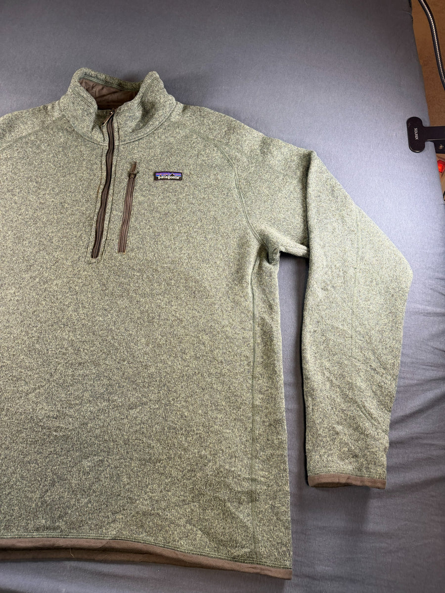 Patagonia Better Sweater trui groen/ lichtblauw gemêleerd heren maat XL pullover gebreid