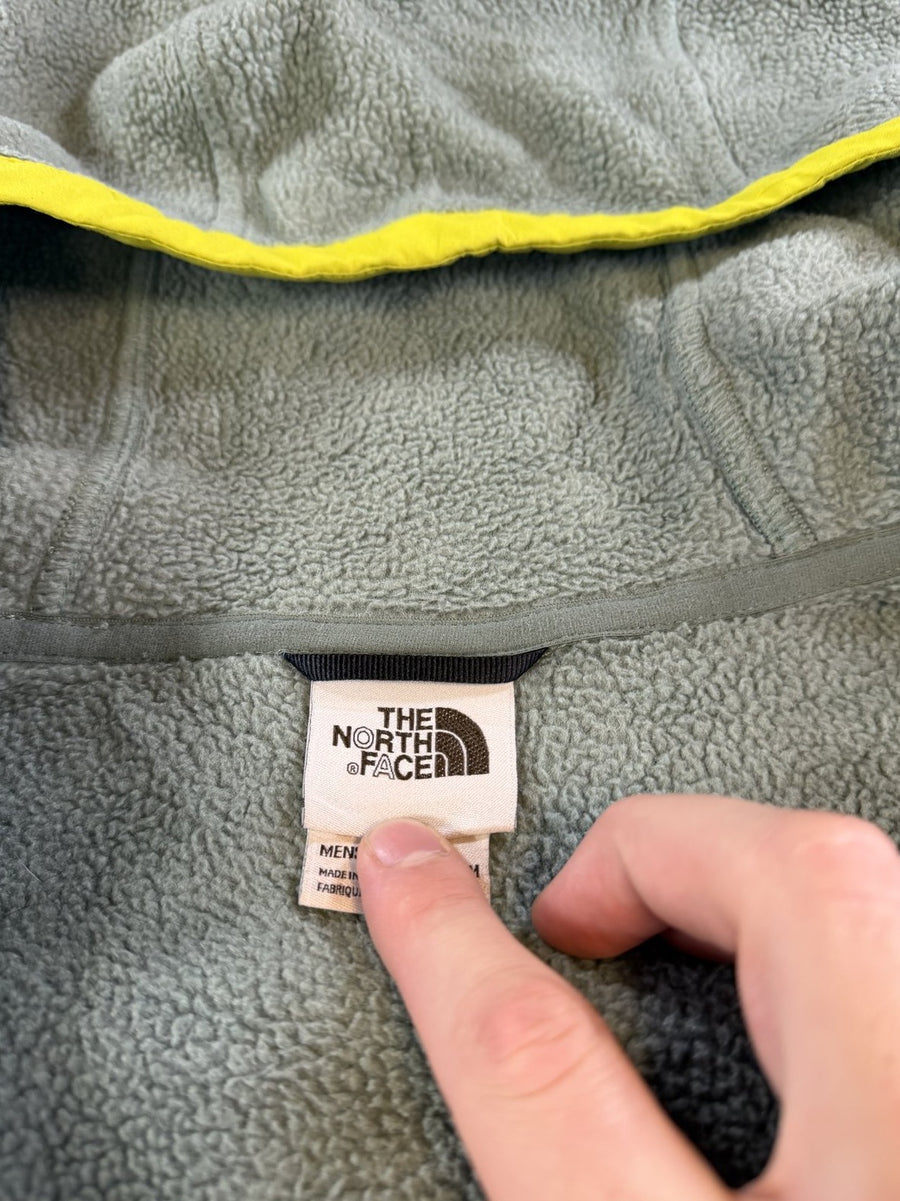 Groen fleecevest van The North Face (sherpa fleecetrui), maat M