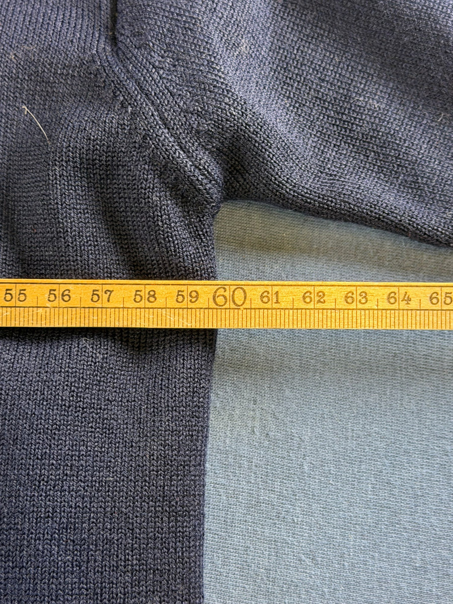 Lacoste trui blauw heren maat XL ronde hals crewneck sweater pullover vintage