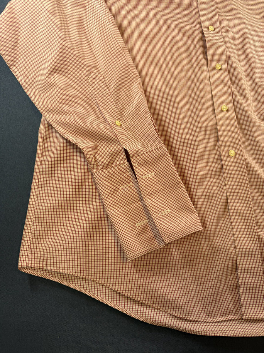 Brooks Brothers Blouse oranje geruit