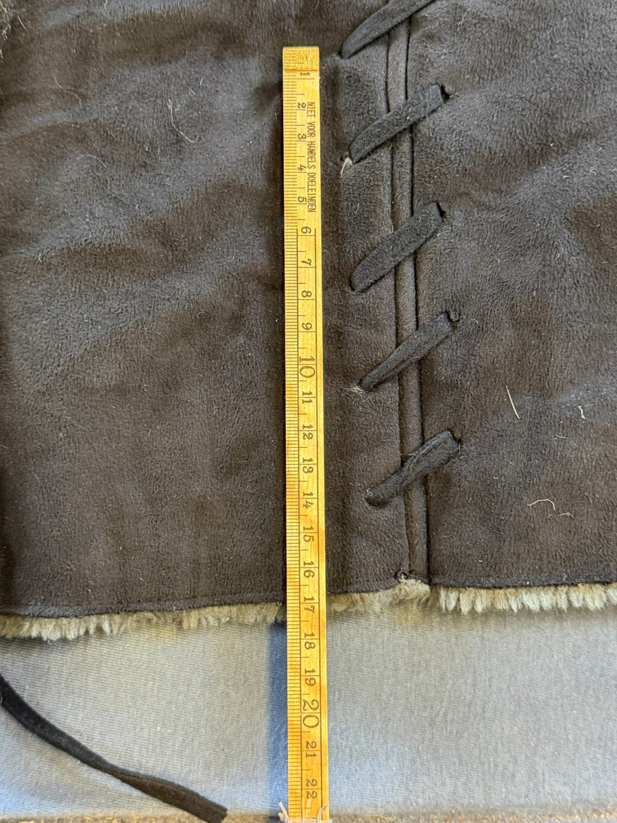 Vintage Dressing Afghaanse jas zwart dames maat M