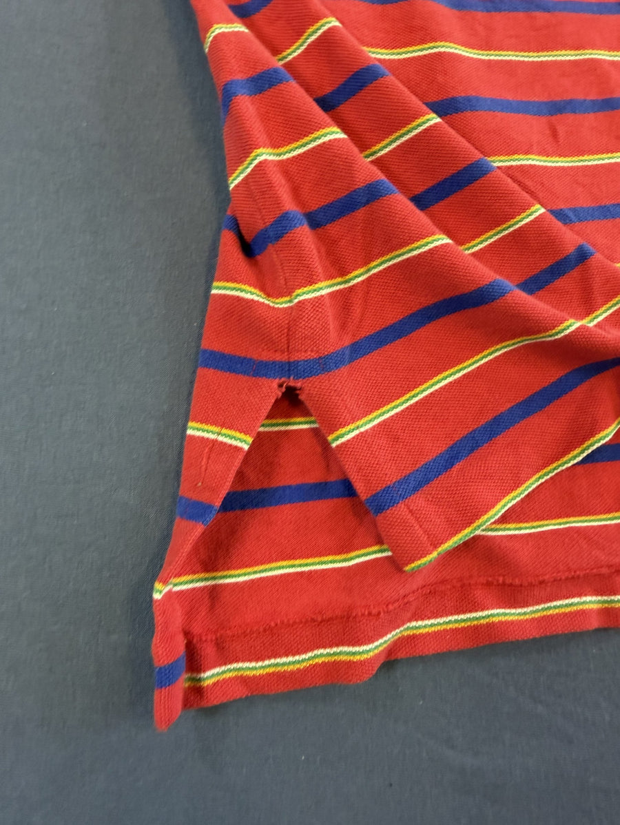Rode streeppolo van Ralph Lauren (poloshirt / tennisshirt), maat M