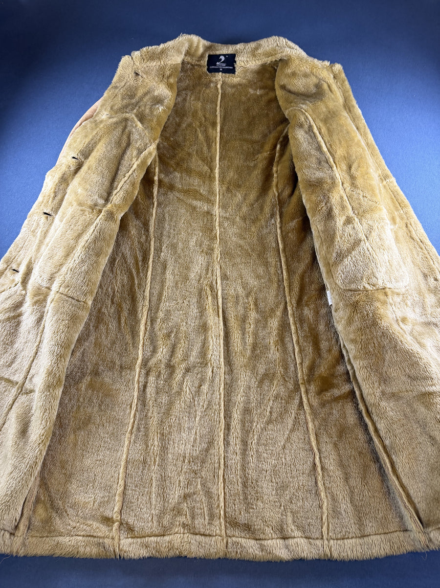 Beige lammy coat maat M (Afghaanse jas / shearling-jas), Vintage Dressing