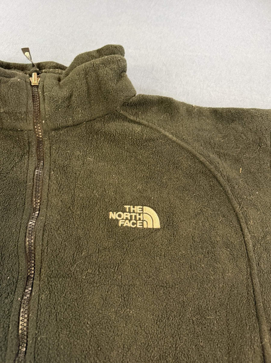 Zwart fleecevest (fleecetrui) van The North Face met doorlopende rits