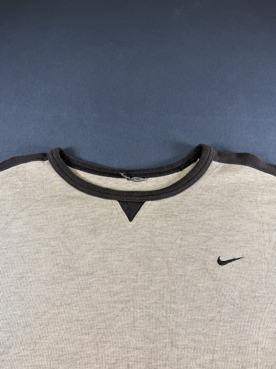 Grijze Nike crewneck (sweatshirt / trui) heren - katoen-polyester mix