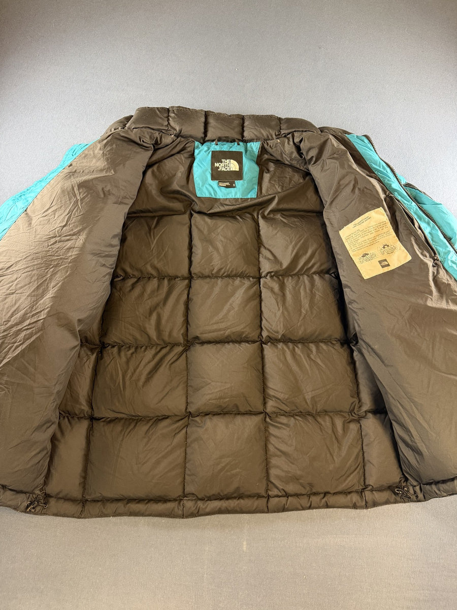 Blauwe The North Face jas, maat M (puffer jack / gewatteerde winterjas)