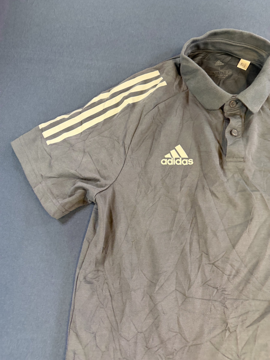 Grijs adidas DFB Duitsland poloshirt (voetbaltrui), maat XS