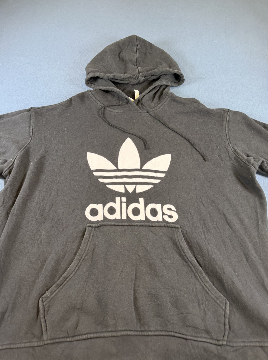 Zwarte adidas Originals capuchontrui (hoodie / sweatshirt), heren maat XXL
