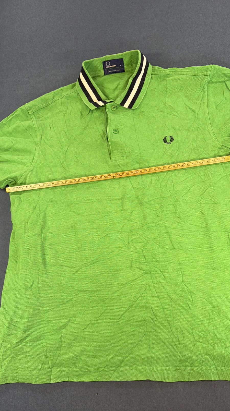 Groen poloshirt van Fred Perry, maat L (piqué polo / piquéshirt) katoen