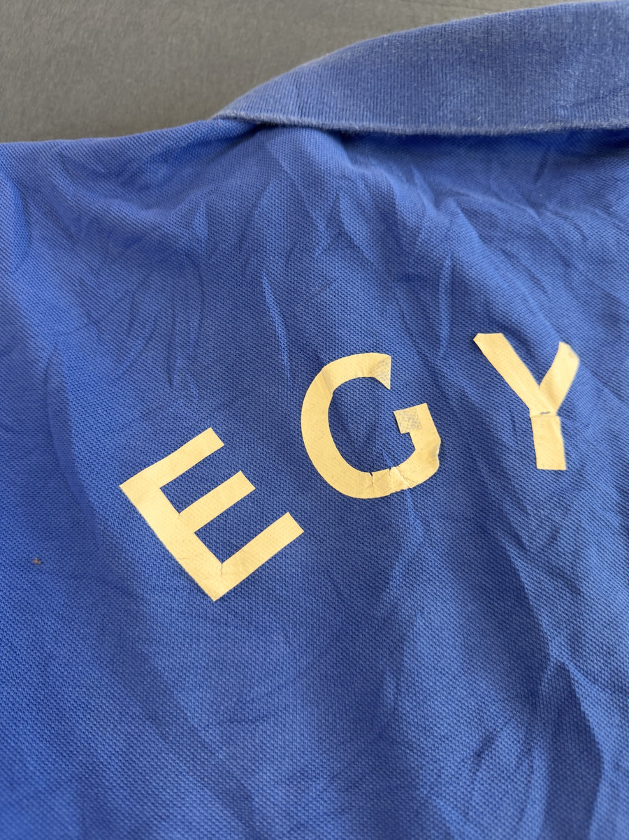 Blauw adidas voetbalshirt Egypte (sportpolo), maat S