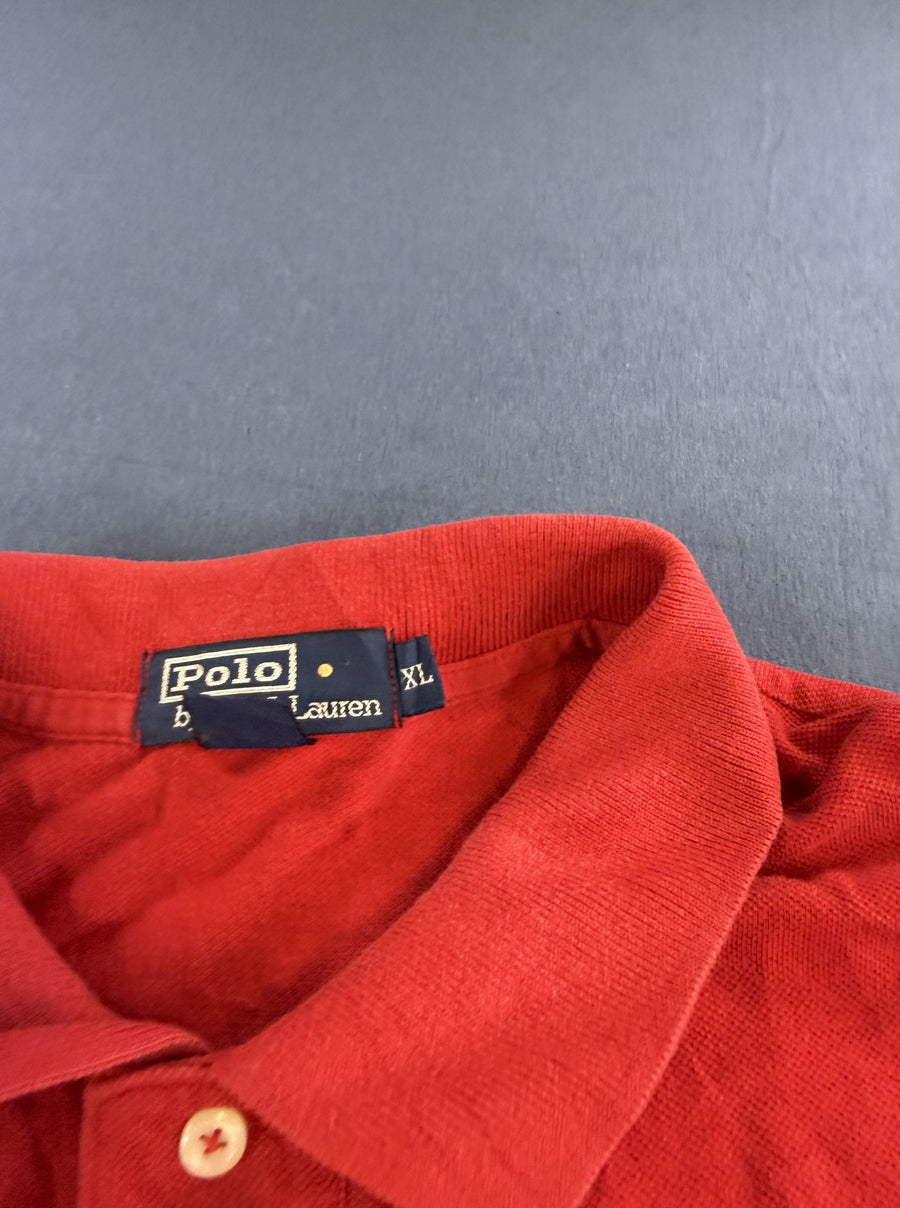 Polo Ralph Lauren polo in rood (poloshirt / piqué top), maat XL