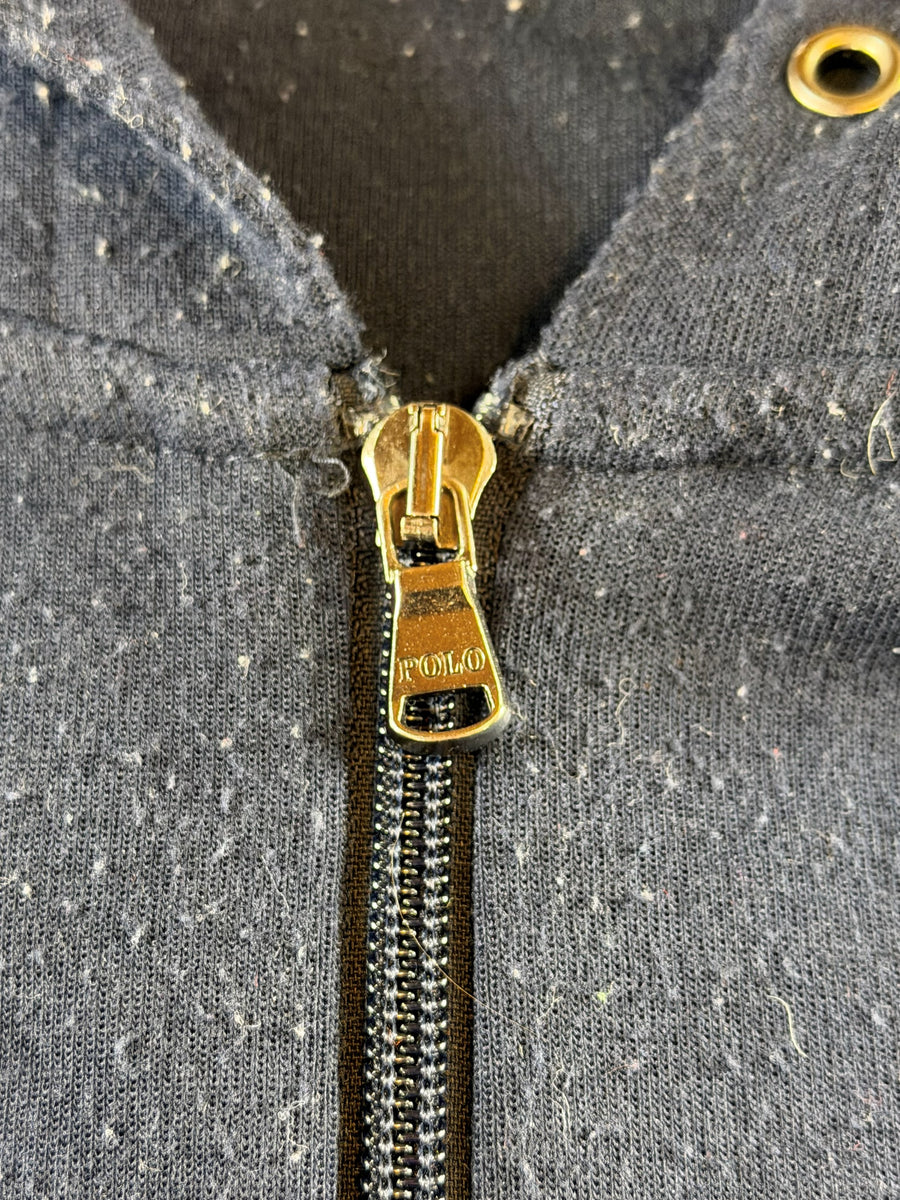 Polo Ralph Lauren Hoodie met rits blauw gemêleerd