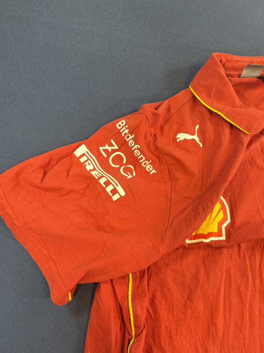 Rood Puma Ferrari polo (F1 teamshirt), maat L