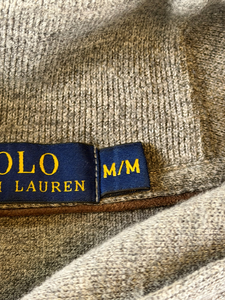 Polo Ralph Lauren trui grijs heren maat M katoen sweater pullover gebreid