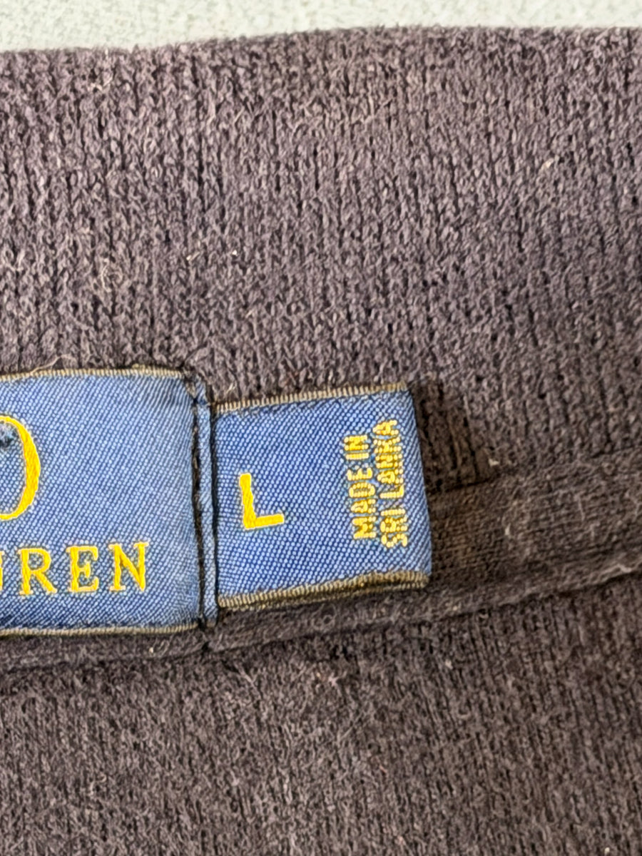 Polo Ralph Lauren sweater blauw heren maat L katoen sweatshirt trui crewneck