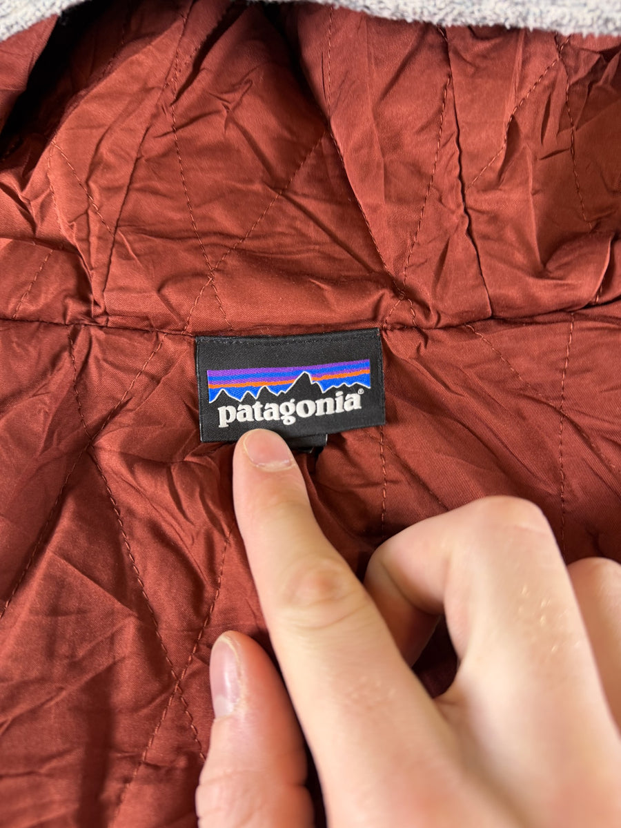 Patagonia jas grijs gemêleerd heren maat L fleecevest fleecejack
