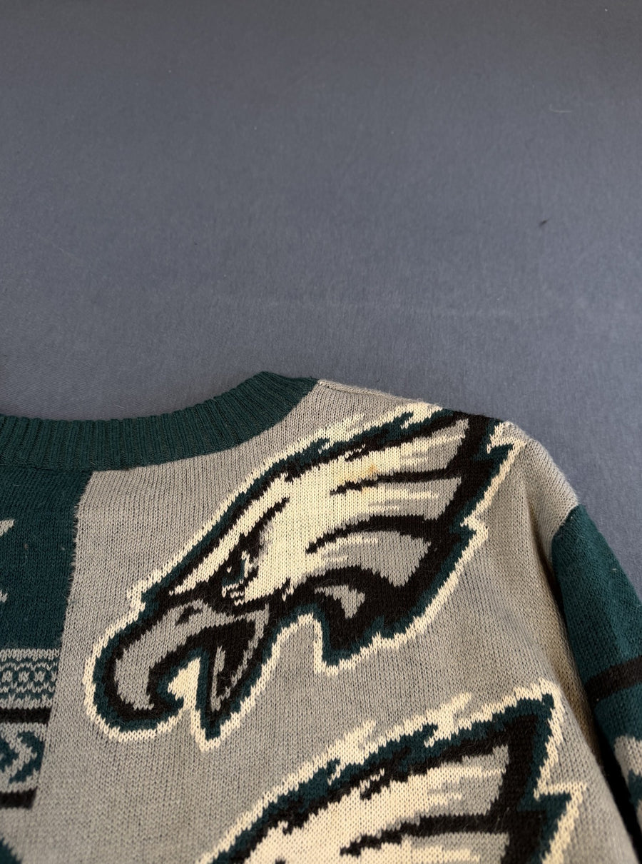 Groene Philadelphia Eagles kersttrui van NFL - heren maat M (christmas sweater / foute kersttrui)