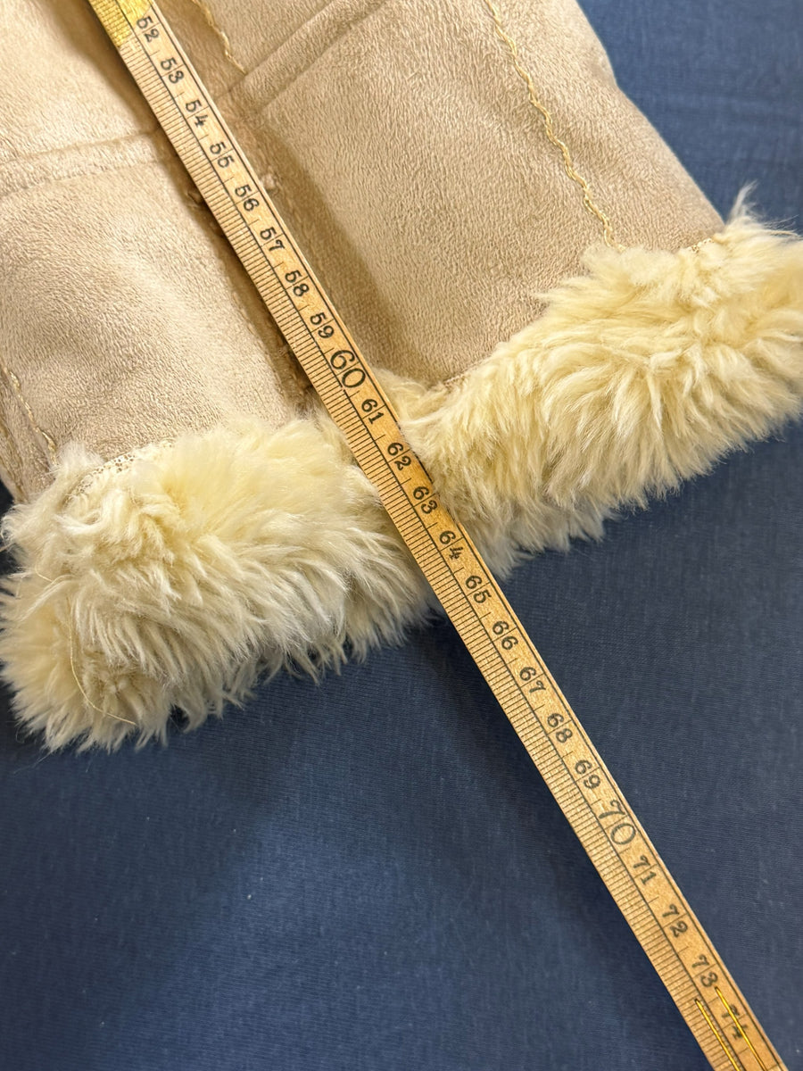 Vintage Dressing Afghaanse jas beige dames maat XL