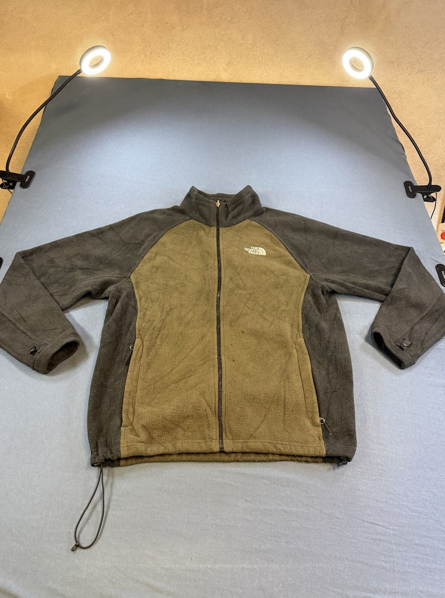 Rood The North Face fleecevest met colourblock mouwen (fleecetrui), maat L